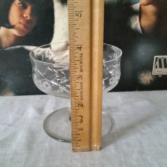 Crystal Cocktail Sherbet Dessert Goblet Set of 3 - Picture 3 of 8